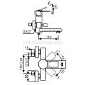 Faucet 2 Loyang Lekap di Dinding Bulat Fungsi